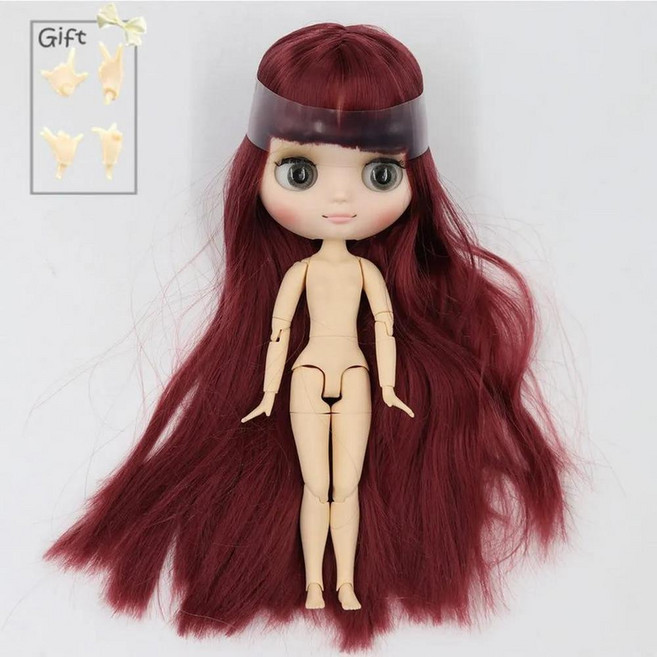 미디 블라이스 인형 관절 바디 무광 얼굴 핸드 제스처 네오 선물, 1개, 7. B