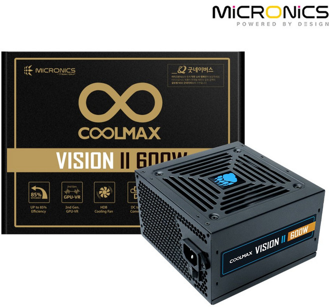 마이크로닉스 COOLMAX VISION 2 600W ATX, COOLMAX VISION II