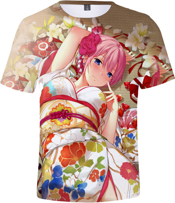 오타쿠 반팔티 애니티셔츠 쓸데없는선물 프린트티셔츠 씹덕티