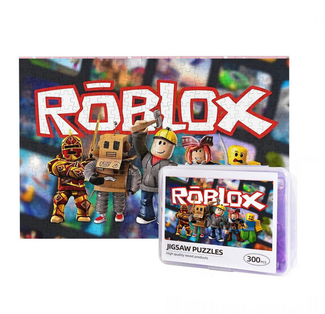 로블록스 퍼즐 300피스 어린이집 생일선물 어르신 치매예방 퍼즐세트, 1개, Multicolor