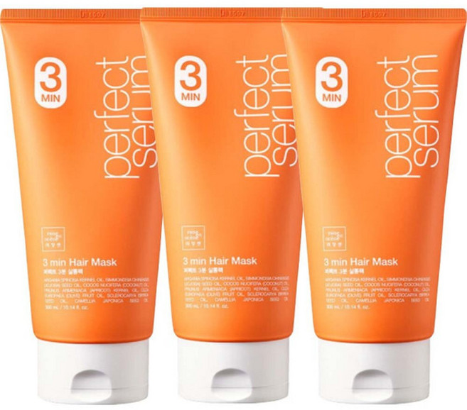 퍼펙트 3분 살롱팩 300ml x 3개/트리트먼트, 3개