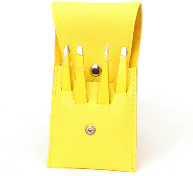 데일리공감 전문가용 초정밀 족집게 고급 눈썹정리 족집게 왁싱 족집게 새치 가는모 잔털족집게 족집개 수염 족집게, 1개, 옐로우