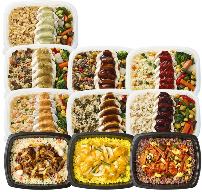 굿스푼 양많은 닭한상 슬라이스 점보덮밥 10종10팩 닭가슴살 볶음밥 단백질 바프 편의점 도시락, 3.855kg, 1세트, 양많은 닭한상 덮밥 10종 10팩