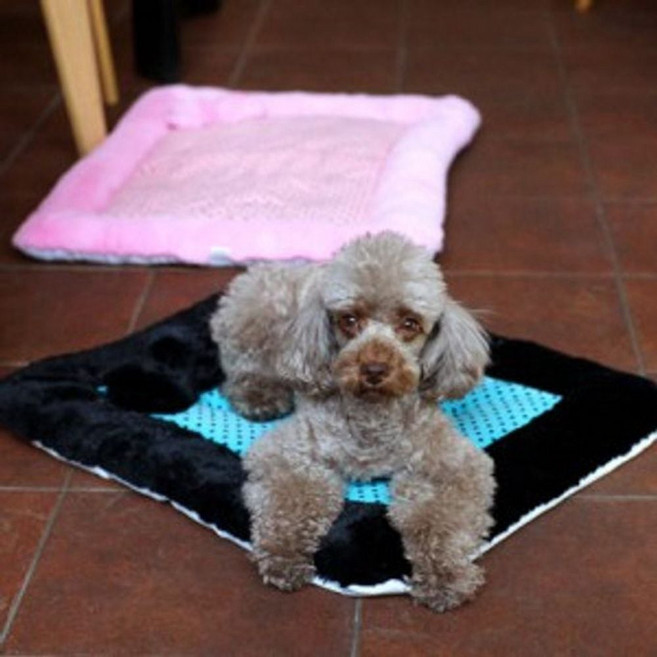 강아지 고양이 리본 방석 매트 쿠션 베드 미디움 애견쿨매트 강아지매트, 핑크, 1개