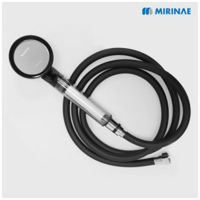 파워업 수압상승 필터샤워기 헤드 + PVC샤워줄2M 블랙 기본필터 포함, 파워업 수압상승 필터샤워기 헤드 + PVC샤워줄2M 블