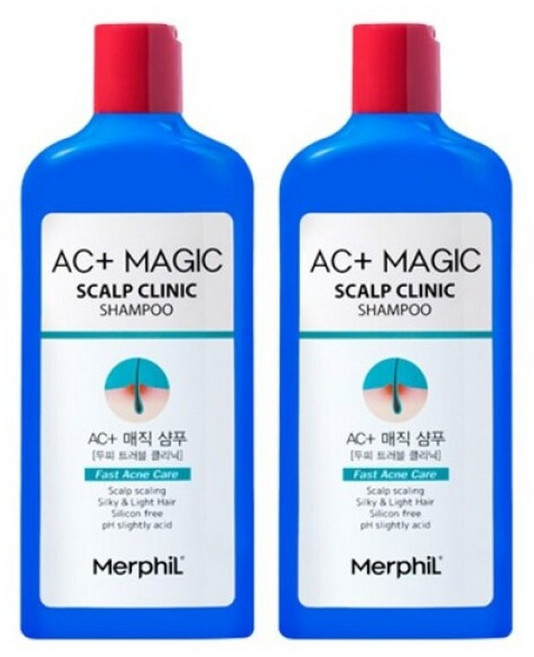 메르필 지루성두피 약산성 샴푸/두피트러블/비듬/두피케어 300ml 2개