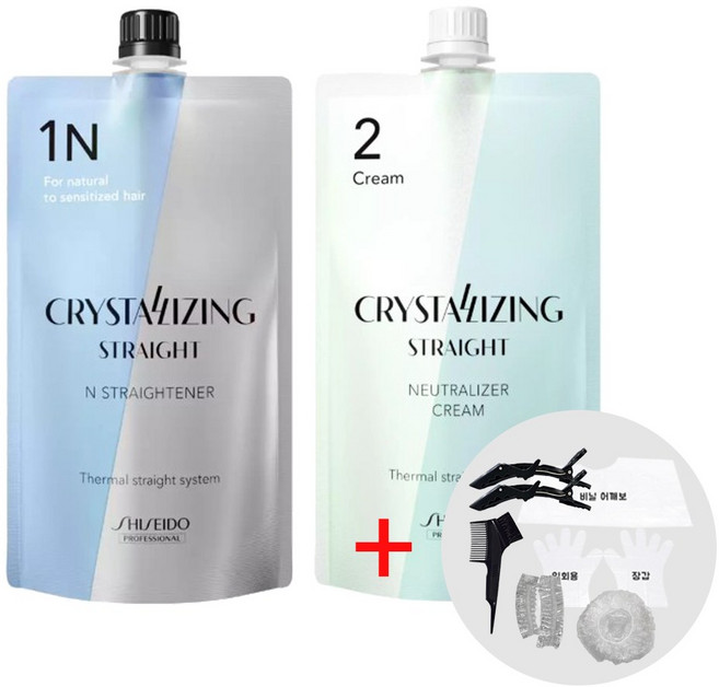 시세이도 프로페셔널 크리스탈라이징 알파N(손상모) + 크림타입 1제 + 2제, 1개, 400ml