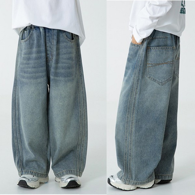 키즈목마 와이드핏 청바지 초등남아 주니어 데님팬츠 722