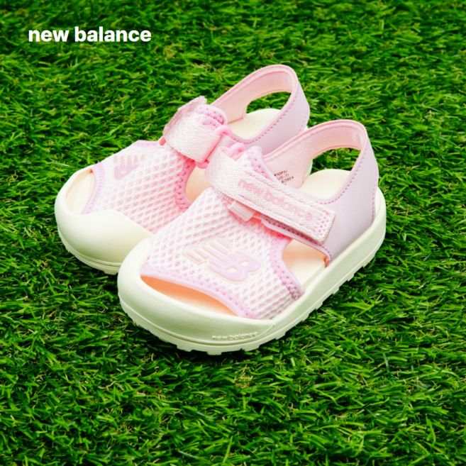 뉴발란스 8810 키즈 유아 아동용 범퍼 샌들 핑크