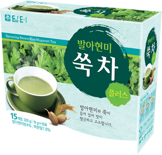 담터 발아현미 쑥차 15T, 15g, 15개입, 1개