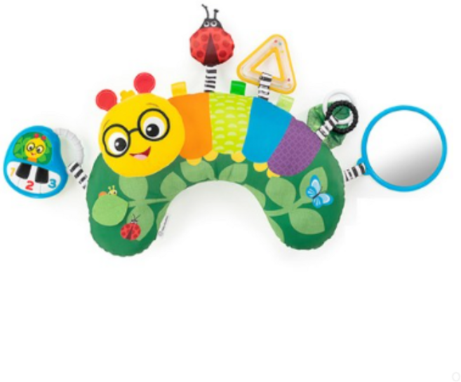 베이비아인슈타인 유아용 터미타임 애벌레 쿠션, MIX COLOR (혼합), 2개