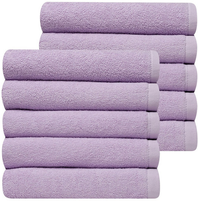 다주타올 데일리 호텔수건 30수 120g, 10개, 바이올렛