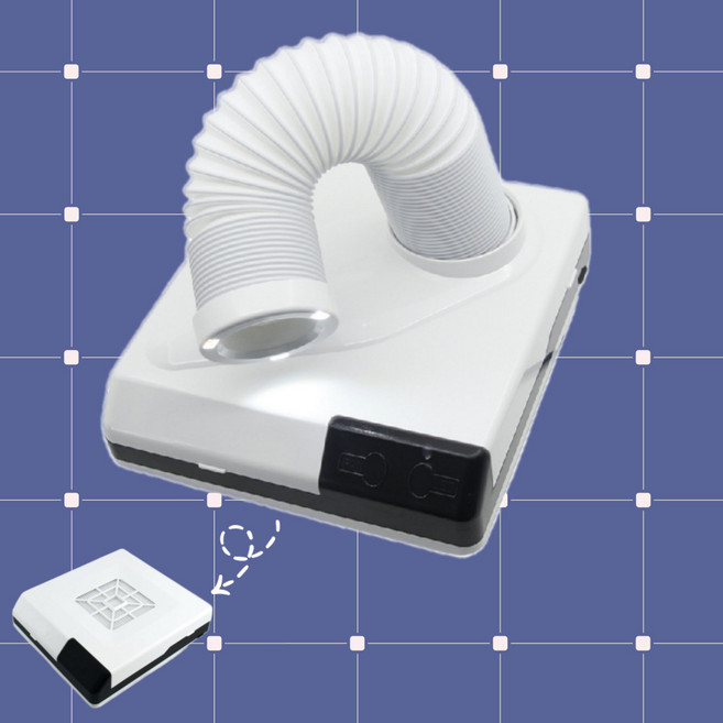 비안느 2IN1 젤 네일 흡진기 (덕트/일반) 치기공 납땜 목공 분진 먼지 흡입기 드릴, 2가지모드 d7 흡진기, 1개