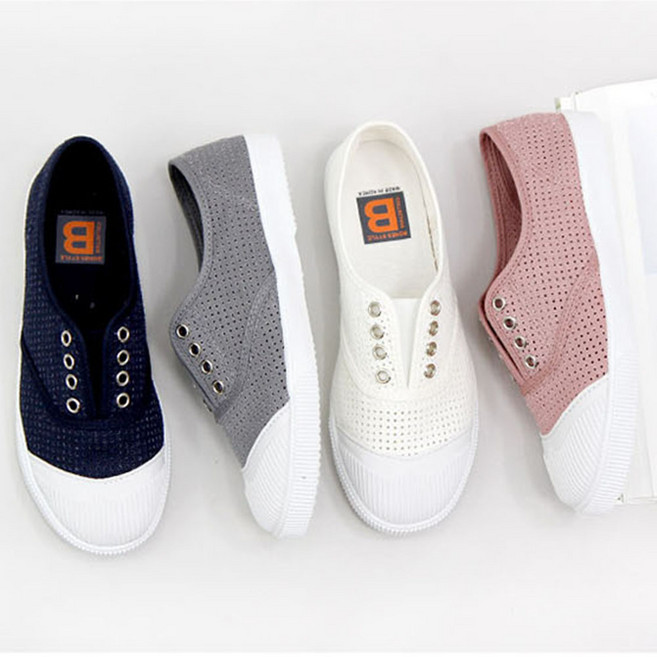 ANK 메쉬슬립온 몽펀칭 슬립온 경량 밴딩슬립온 국산 1.5cm 여성 플랫슈즈 단화