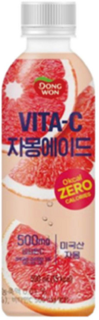 동원 비타C 자몽에이드 음료, 500ml, 24개