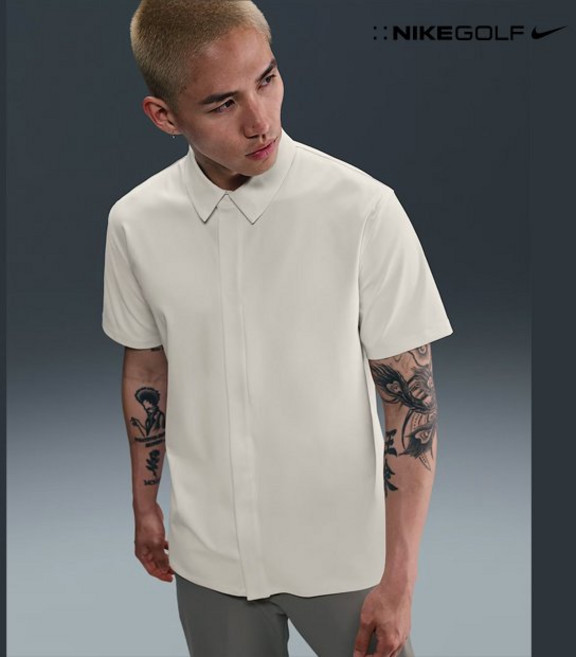나이키골프 나이키 .7 퍼펙트스트레치 남성 드라이 핏 반팔 스냅다운 탑 HQ6959-133