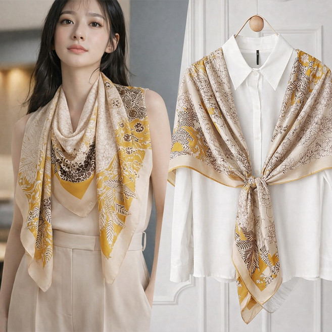 루시앙 와이드숄 대형 스카프 링클프리 머플러