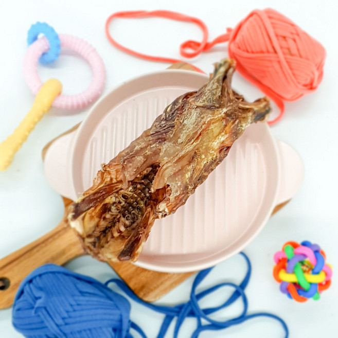 도그파우 대형견 수제간식 오리몸통뼈 1P