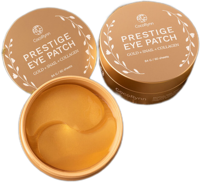 1+1 코코린느 아이패치 프레스티지 골드 + 스네일 + 콜라겐 하이드로겔 눈가 눈밑 주름 아이 패치, 3개, 1개입