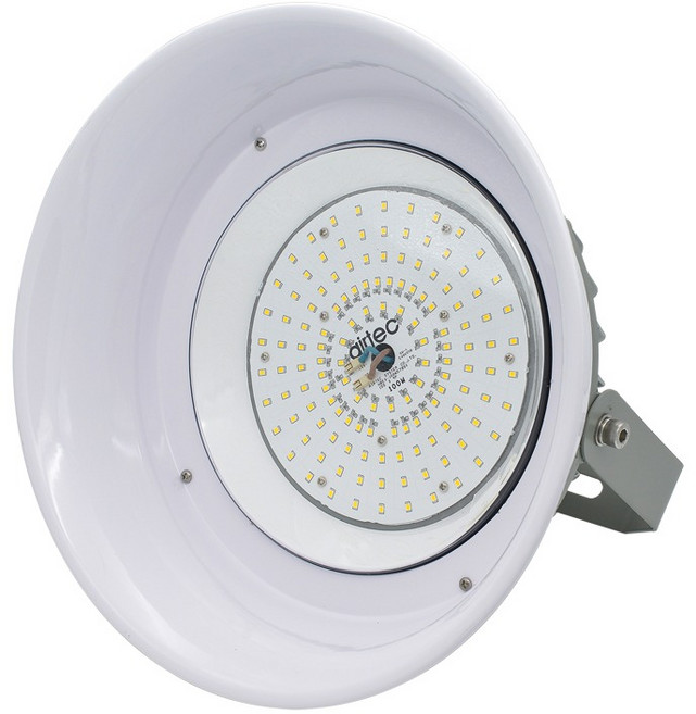 LED 공장등 투광기 원형투광등 원형공장등 DC200W 고천장등 방수등 (AS 3년 KS인증 고효율), 원형투광등 DC200W+벽부형 삼각브라켓, 1개