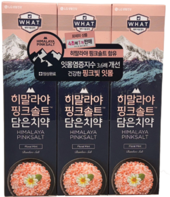 히말라야 핑크솔트 담은 치약 플로럴 민트 100g 3개