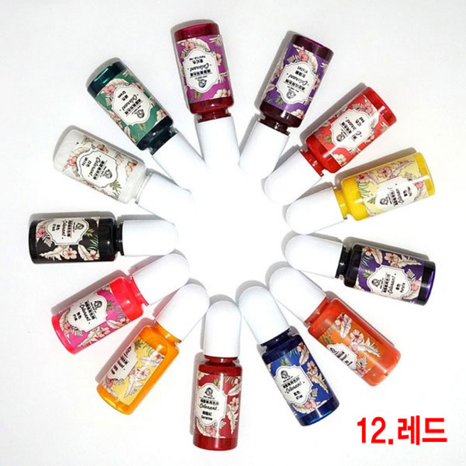와이지알씨 미라클 레진 조색제 물감 안료 10g 모음 UV 레진공예, 12.레진 조색제 레드 10g, 1개