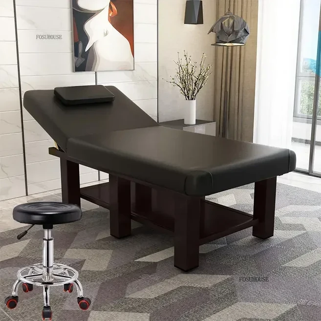 태국 전문 마사지 테이블 고급 뷰티 타투 스파 얼굴 침대 금속 조절 가능 편안한 살롱, 16 style23-185x70-stool, 16) 185x70cabinet