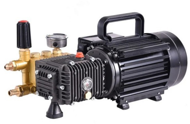 QL-390 황동 도금 삼중 뚜러뻥 펌프 가정용 세탁기 고압 세차 1.6-1.8KW 80-100bar 10LPM, 한개옵션0