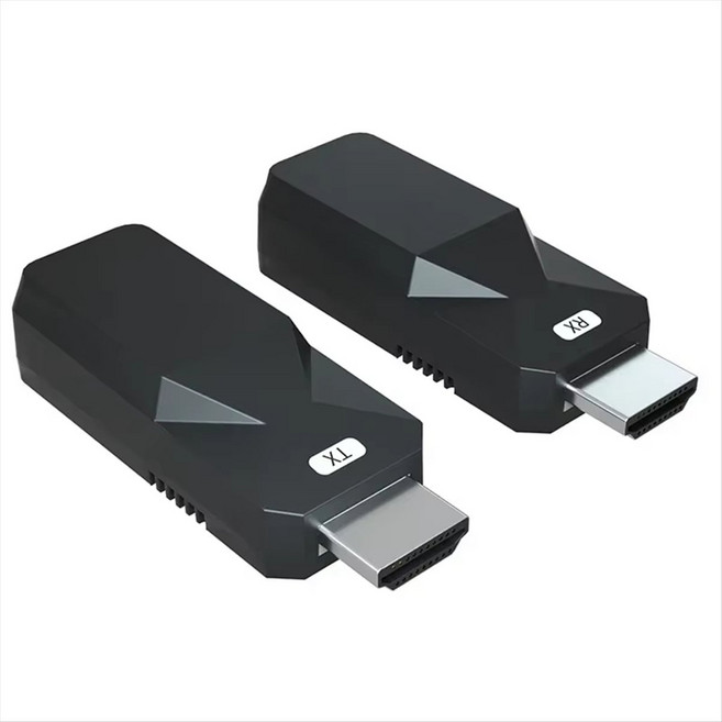 50m 1080p 60Hz HDMI 호환 무선 비디오 오디오 송신기 수신기 익스텐더 무선 디스플레이 어댑터, 검은색