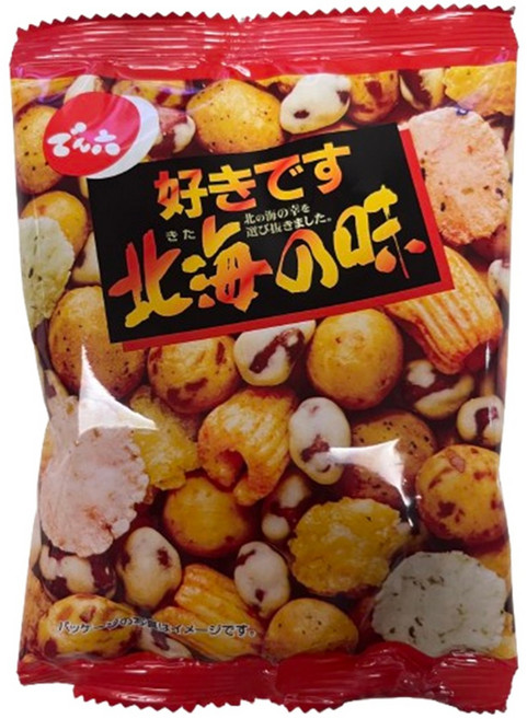 덴로쿠 키타노 아지 일본 해산물 믹스 과자 혼술 안주, 1개, 80g
