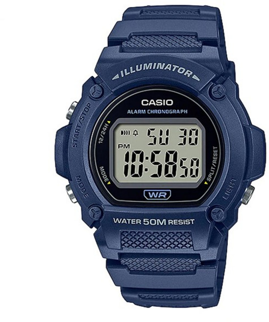 카시오 남성용 우레탄 손목시계 W-219H-2A