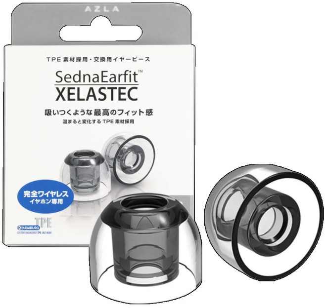 TPE 이어팁 AZLA Sednaearfit Xelastec 팁 소니 WF-1000XM4 1000XM5 용 미끄럼 방지 끈끈한 스포츠 이어플러그 1 쌍 2 쌍 3 쌍