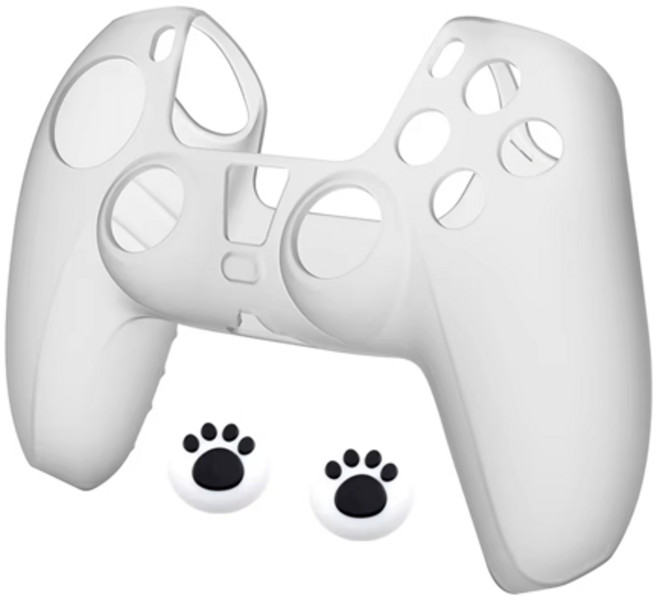 PS5 실리콘 소프트 커버 케이스 편안한 손 느낌 컨트롤러 홀더 스킨 쉘 프로텍터 플레이스테이션5 게임패드 케이스, [07] c