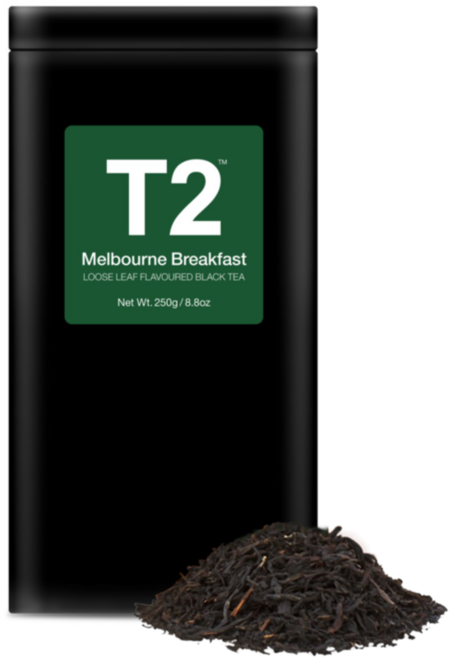 T2 멜버른 블랙퍼스트 루즈리프 잎차 티투, 250g, 1개입, 1박스