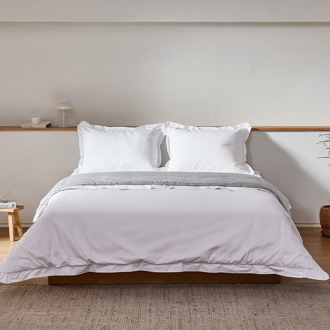 라뽐므 프리미엄 80수 무봉제 호주산 양모 프릴 차렵이불