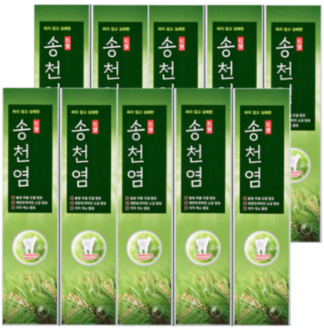 메디안 송천염 치약, 120g, 송천염 치약 120 g x 10개