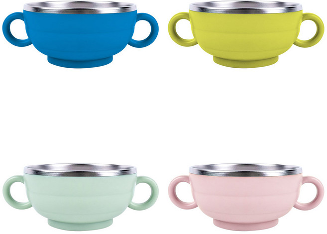 홈앤키즈 릴팡 티어제로 항균 식기세척용 튜브 스텐 양수 대접 스텐대접 양수볼 유아 밥그릇 국그릇, 티어제로 대접_미스틱핑크, 1개