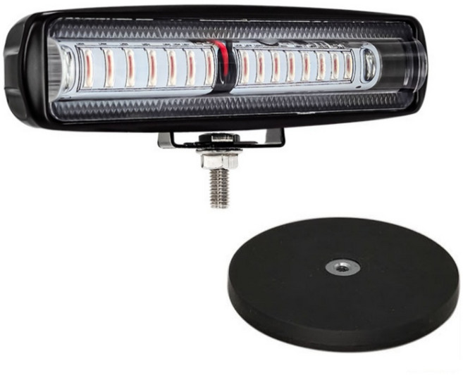 배리툴 지게차 15 LED 안전 라인등 + 고정용 자석, 1세트, 레드