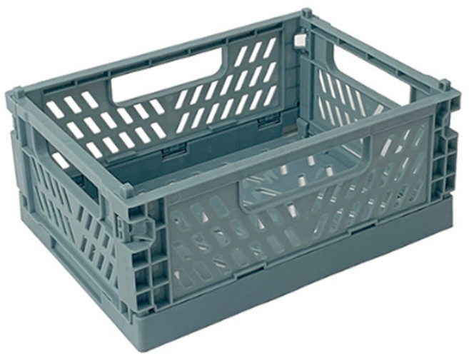 데일리공감 접이식 수납 정리함 캠핑바구니 폴딩 바스켓 화장품바구니 정리바구니 수납바스켓 속옷정리바구니 트렁크정리함, 다크블루, 1개