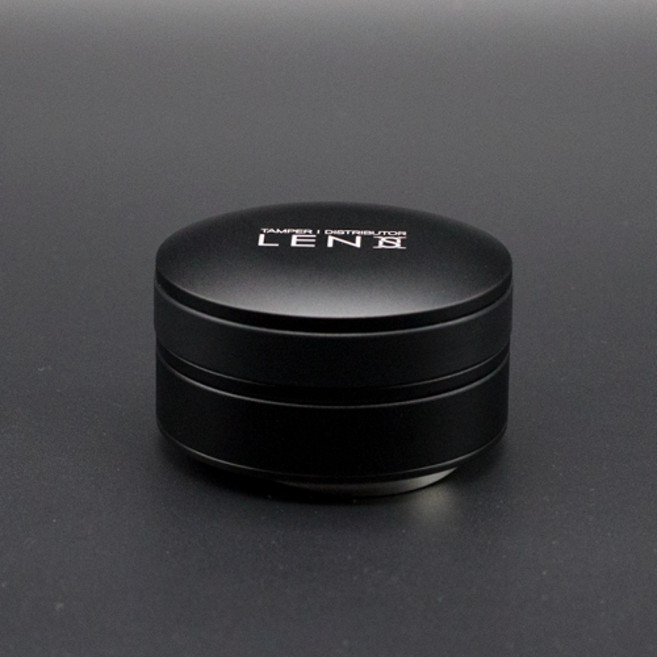 렌즈템퍼 핸들리스 Ver3 54.5mm 커피템퍼 원두탬퍼 달라코르테 전용템퍼, 블랙+블랙, 1개