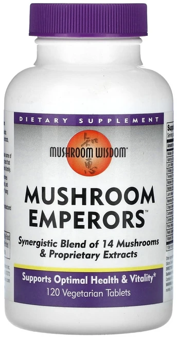 머쉬룸위스덤 머쉬룸 Emperors 임페러 베지 정제 120정 1개 - 쿠팡