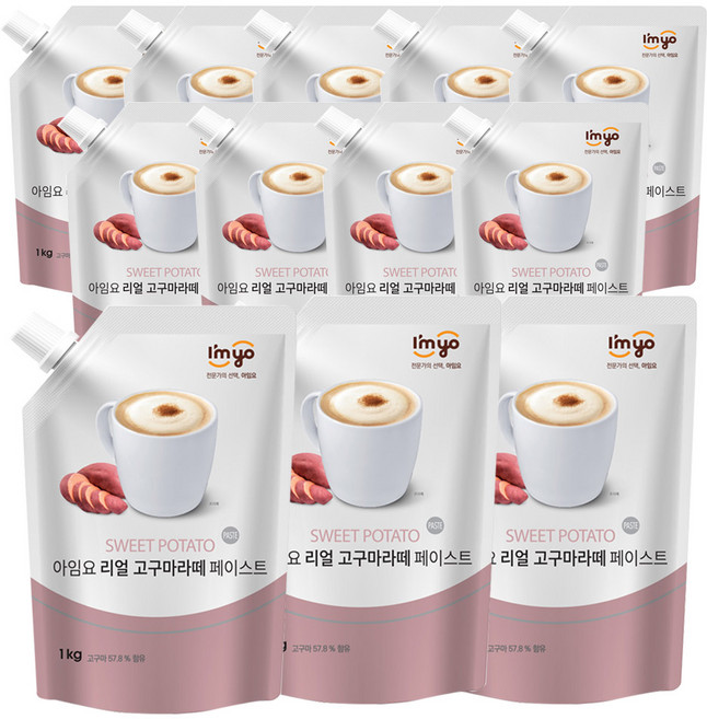 아임요 리얼 고구마라떼 페이스트 1kgx12개, 1kg, 1개입, 12개, 1kg