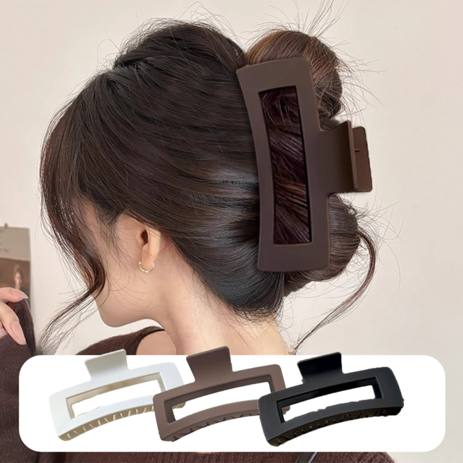 미하루 13cm 빅사이즈 3종세트 반묶음 대형 올림머리 집게핀