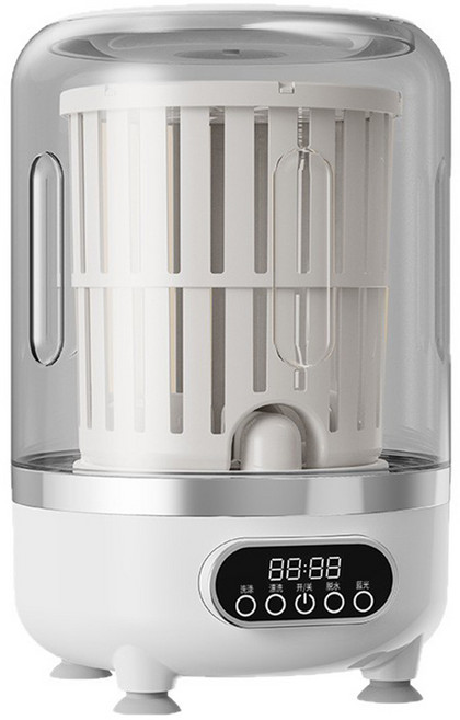 伊德萊斯 洗脫一體式迷你洗衣機 藍光殺菌消毒 內衣褲洗衣機(交換禮物), 白色, AH-661C