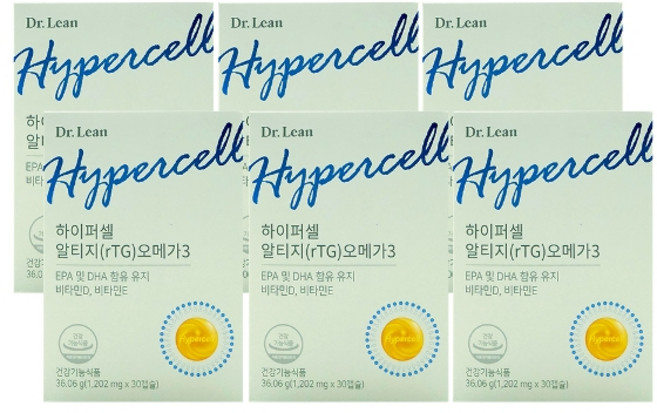 기타 닥터린 하이퍼셀 알티지 오메가3 1202mg x 30캡슐 6박스 /An, 30정