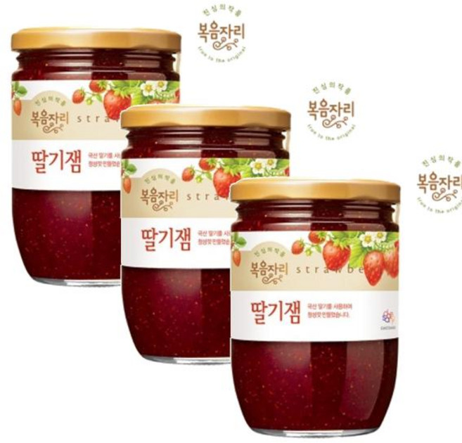 복음자리 복음자리 딸기잼 640g 3개
