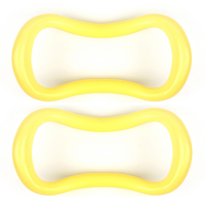 뮤트 요가링 종아리 하드타입 1+1, 레몬옐로우, 2개
