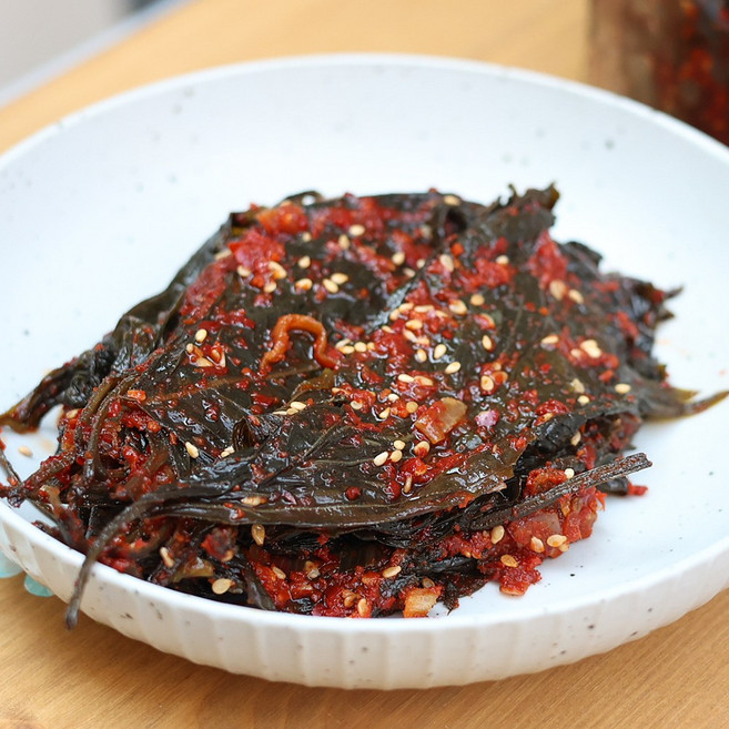 국산 양념깻잎 장아찌 무침 순창 장담아, 1개, 500g