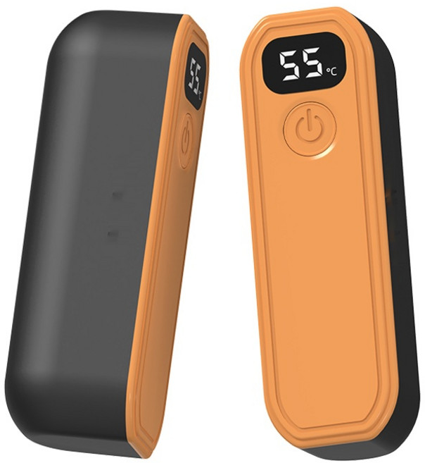 미니 분리형 자석 흡착 손난로 휴대용 충전식 히터DSBCD338, 블랙, 5000mAh