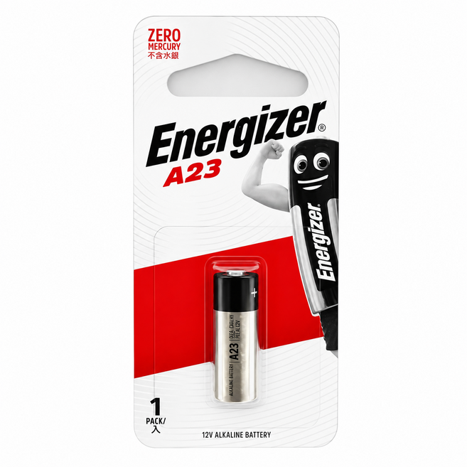 勁量 Energizer 23A 鹼性電池 12V 遙控器電池, 1個裝, 1個